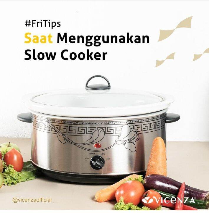 Slow Cooker Vicenza Penanak Berlahan VSC01 Lazada Indonesia