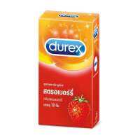 Durex ดูเร็กซ์ ถุงยางอนามัย สตรอเบอร์รี 12 ชิ้น