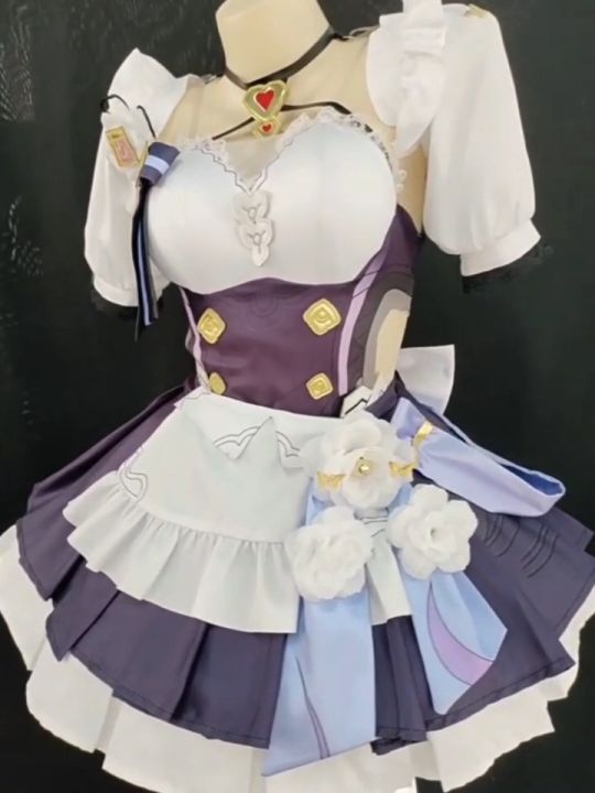 Honkai: Star Rail elysia cosplay Costume plus size Game Halloween cos Suit  Two-Dimensional Anime Maid Costumes Full Set Female | Lazada.vn
