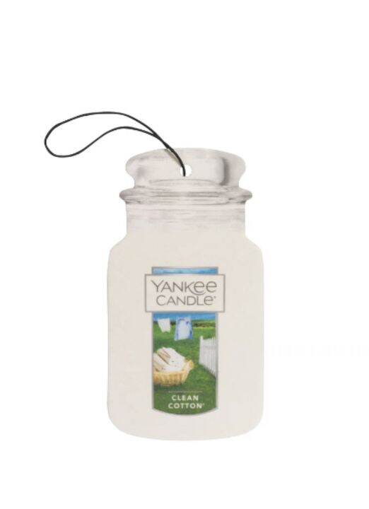 ขายของแท้เท่านั้น-yankee-candle-car-jar-paper-freshener-แผ่นหอมปรับอากาศแยงกี้-luxury-brand-แผ่นหอมสุดฮิตจากอเมริกา