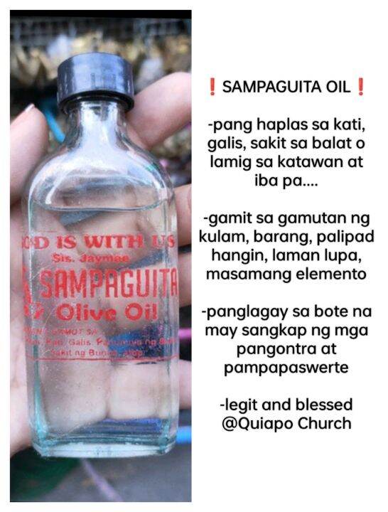 SAMPAGUITA OILpanghaplas sa lamig at sakit sa katawan Lazada PH