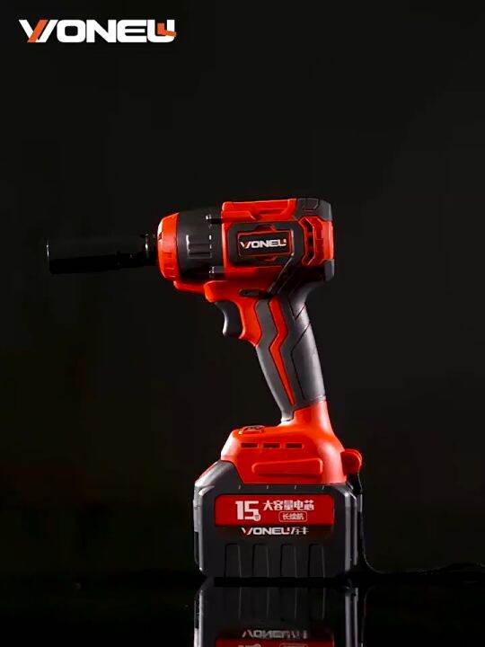 UPUPIN Mesin Bor Baterai Cordless Impact Wrench Brushless 360N.M 48S ...