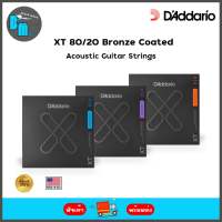 DAddario XT 80/20 Bronze Coated Acoustic Guitar Strings สายกีต้าร์โปร่ง แบบเคลือบ