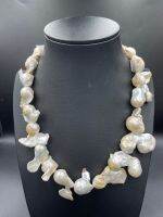 Freeform baroque freshwater pearls.