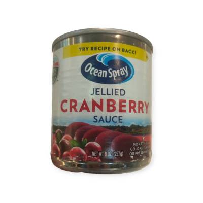 Ocean Spray Cranberry Sauce 227g.ซอสแครนเบอร์รี่สำหรับจิ้มและราดหน้าอาหาร 227กรัม
