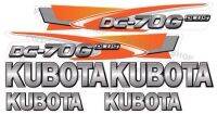 สติ๊กเกอร์รถเกี่ยวข้าว kubota คูโบต้า DC-70Gplus (ติดรถอุ้ม) รถคูโบต้า ตัวใหม่