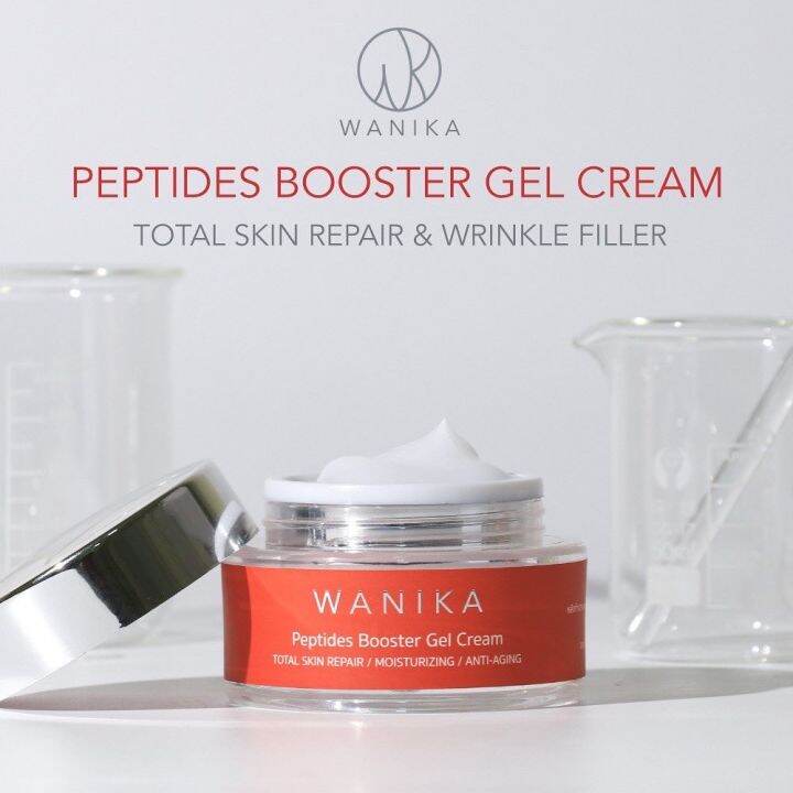 ของแท้-100-ค่ะ-wanika-peptides-booster-gel-cream-30-ml-ครีมล๊อคอายุผิว-เติมร่องริ้วรอย-ยกกระชับทันที-ผิวอ่อนเยาว์-กระจ่างใส-ป้องกันริ้วรอยก่อนวัย-สำหรับผิวเเพ้ง่าย-ผิวปกติ