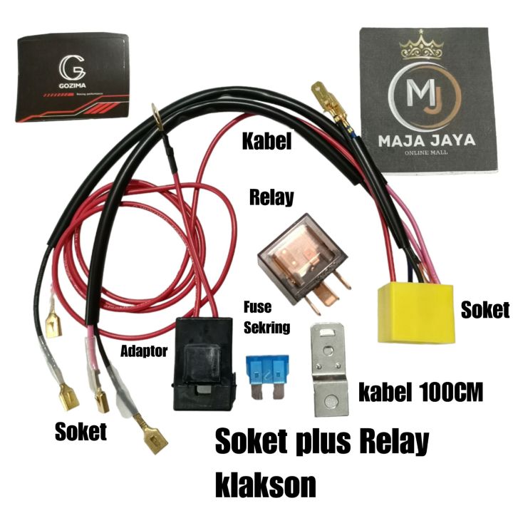 Soket Relay klakson Motor plus Kabel 95 cm Paketan Lazada Indonesia