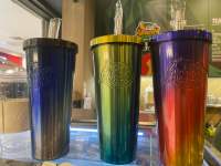 แก้วสเตนเลส เก็บความเย็น Vivid Ombre Tumbler จาก อเมซอน