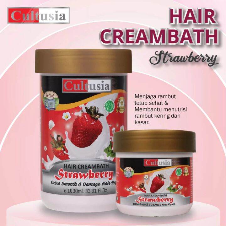 cultusia-hair-creambath-strawberry-berat-1-kg-500-gr-lazada-indonesia