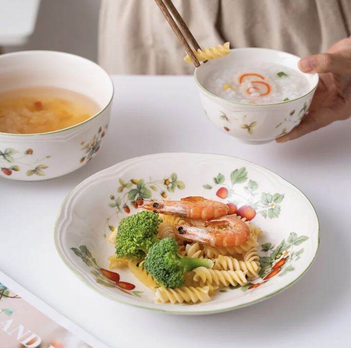 Kitchen Plus Strawberry Designed PorcelainPlates Lazada PH