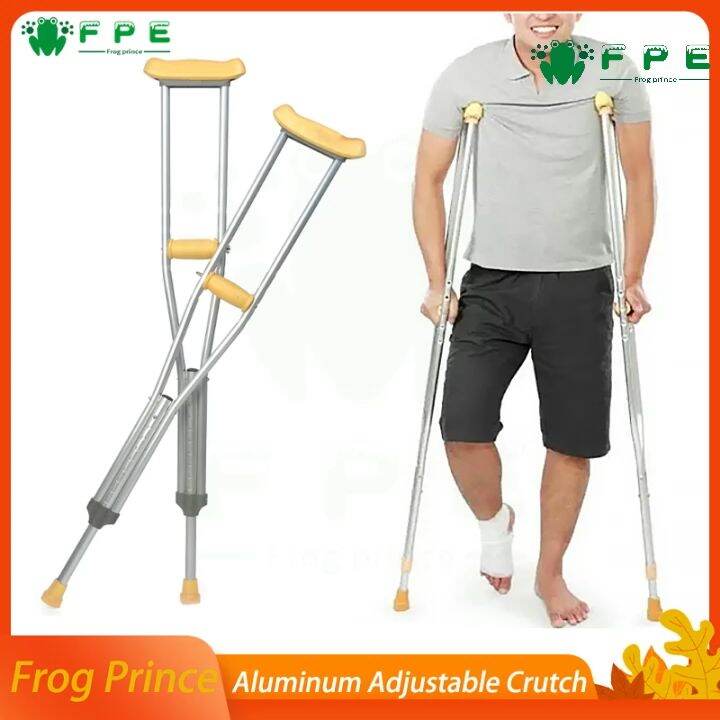 【Local shipment】Aluminum Adjustable Crutches Mobility Aid Injury