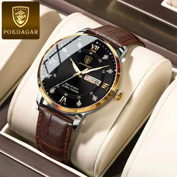 Wholesale POEDAGAR Top Brand Luxury Men's Watch 30m Waterproof