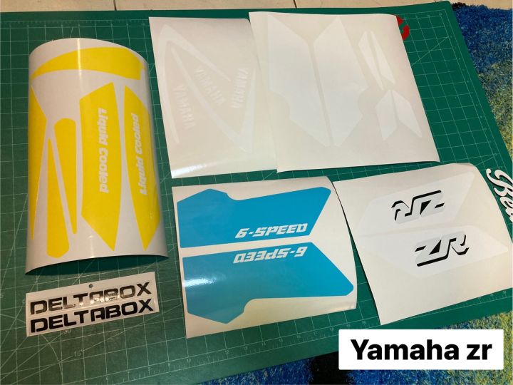 สติกเกอร์-yamaha-zr-120-ติดรถ-สีฟ้า-สีน้ำเงิน-ลาย-ฟ้า-เหลือง-ขาว-ต้องการติดรถสีอื่นแจ้งเปลี่ยนสีหรือสอบถามทางแชท