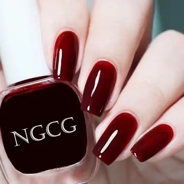 sơn móng chân màu đỏ rượu | Simple toe nails, Gel toe nails, Acrylic toe  nails