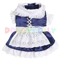 SATIN DIRNDL DRESS ชุดกระโปรง น้องหมา แมว สัตว์เลี้ยง XS Dog Clothes Pet Blouses Cat Costume ใส่ประกวด ใส่เที่ยว