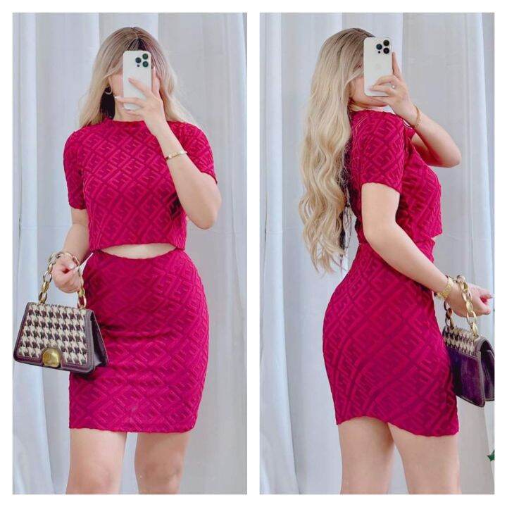 SOPHIA TERNO SMALL TO MEDIUM PETITE EMBOSSED FABRIC Lazada PH