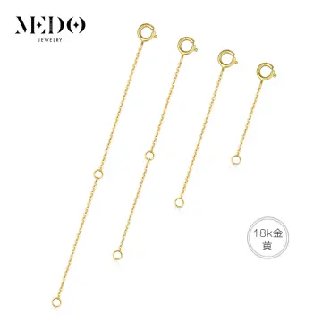 Altitude Boutique 18k Gold Plated Necklace Extenders Delicate Necklace  Extender Chain Set for Women 3 Piece Set, Extensions 2, 4, 6 Inches