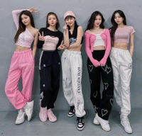 รุ่นเดียวกันกับกลุ่มสาว itzy Twenty ชุดการแสดงแจ๊สสไตล์เกาหลีชุดการแสดงชุดโชว์สะดือผู้ใหญ่สำหรับเด็ก