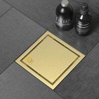 Seamless odorless floor drain Gold blushed premium finished