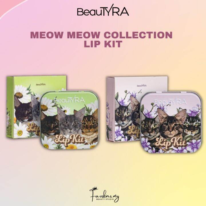 BeauTyra Meow Meow Collection Lip Kit Lazada