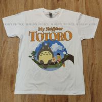 THE NEIGHBOR TOTORO GHIBLI CARTOON DTG [DIGITAL TO GARMENT] สกรีนดิจิตอล สีคมชัด งานป้าย กิลเด้นแท้ เสื้อลายการ์ตูน