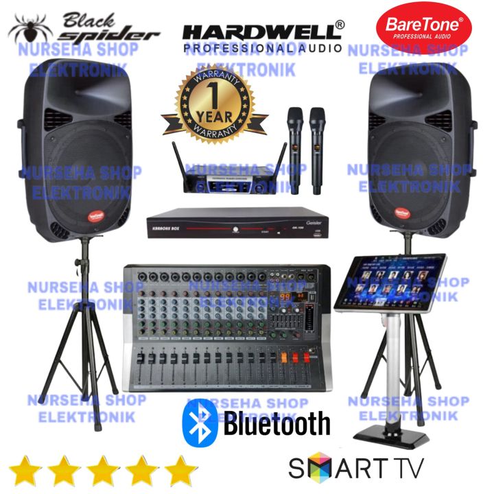 Paket Karaoke Speaker Baretone 15 Inch Dvd Karaoke Geisler Layar