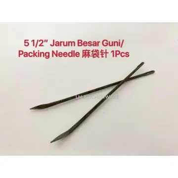 25 Eye Stitching Needles - 5 Sizes Big Eye Hand Sewing Needles in Clear