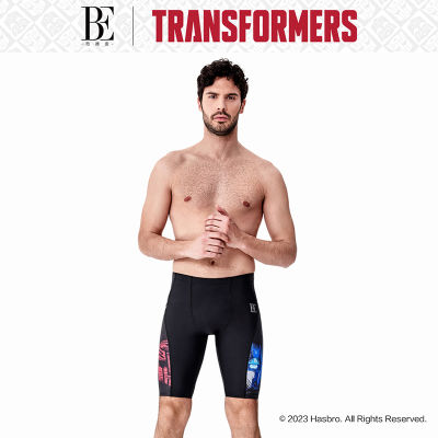 BE กางเกงว่ายน้ำผู้ชายรุ่นร่วมยี่ห้อ vandan Transformers ชุดฝึกว่ายน้ำในวันหยุดกันแดดแห้งเร็วสินค้าใหม่2023