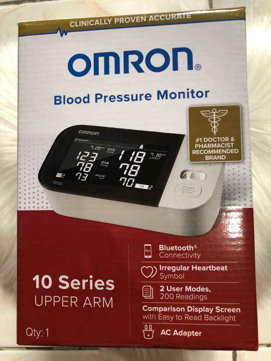 Omron 10 Series Wireless Upper Arm Blood Pressure Monitor (Model BP7450
