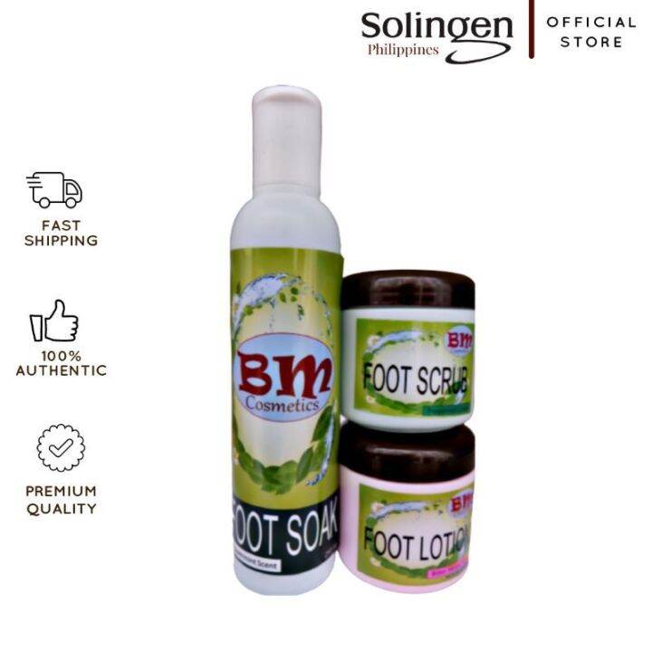 BM Cosmetics Peppermint Foot Spa Set Foot Soak, Foot Scrub, Foot Lotion Lazada PH