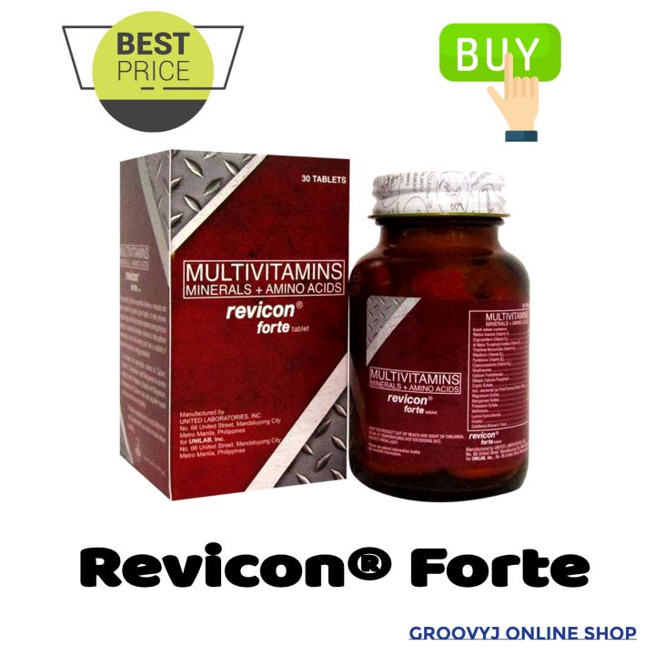 Revicon® Forte | Multivitamins + Minerals + Amino Acids | 30 Tablets ...