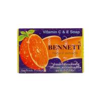 ของแท้ ส่งด่วน ถูกBENNETTVitamin C&amp;E Soap:สบู่เบนเนท เบนเนท วิตามิน อี สูตร เพิ่ม วิตามินซี x 1 ชิ้น