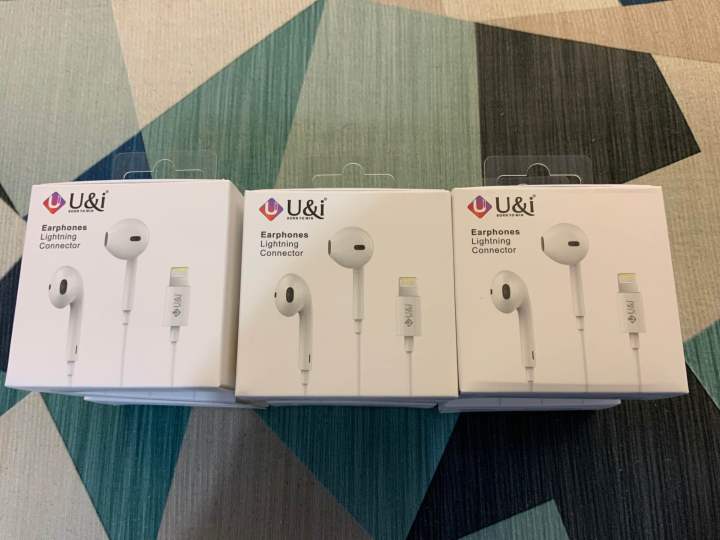 ชุดหูฟัง-u-amp-i-earphones-earphones-ใช้สำหรับ-lighning-ใช้งานได้เลยไม่ต้องเชื่อมต่อ-บลูธูท-รับประกัน-1-ปี