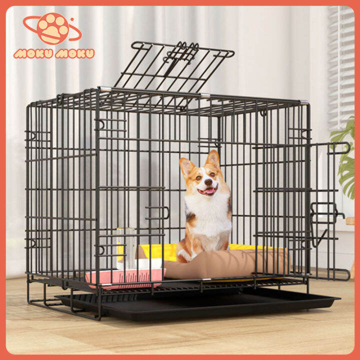 MOKU MOKU Duty Pet Cage Collapsible Folding Removable Poop Tray Dog