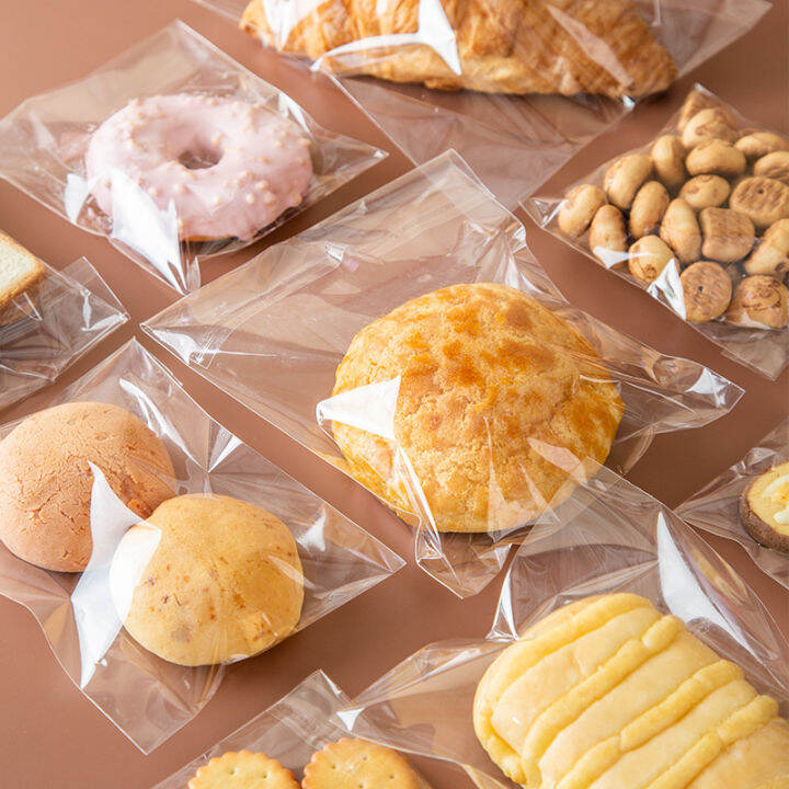 Biscuit Bread Packaging Bag Ziplock Bag SelfAdhesive Small Transparent