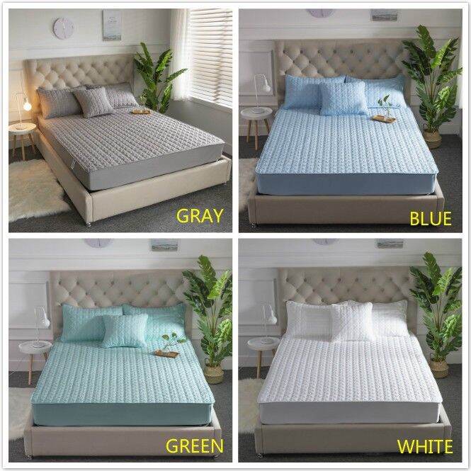 Mattress Protector Cover Single/Double/Queen/King Size Quilted Cotton