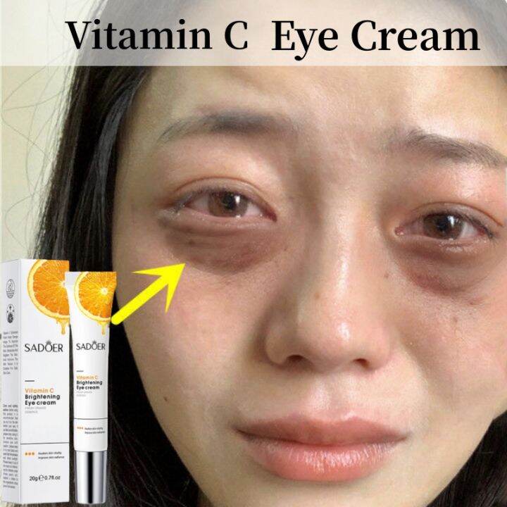 Vitamin C Eye Cream Fat Particles Dark Circle Eye Bag Remover Anti