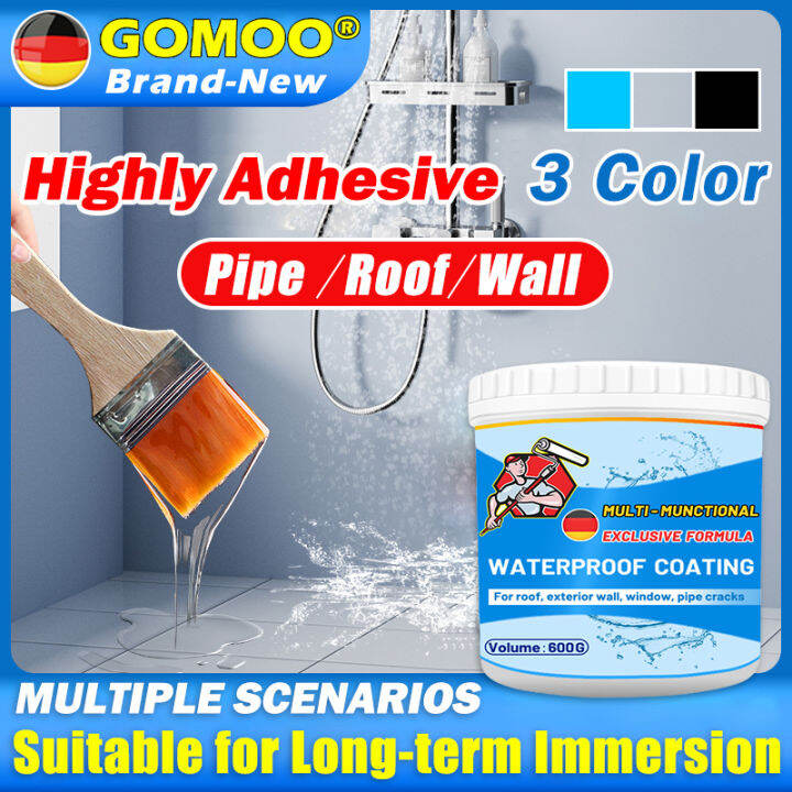 Free Brush 】 GOMOO Transparent Black Blue Super Waterproof Glue