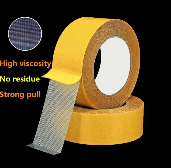 Double Sided Tape Mesh Heavy High Strong Sticky Durable Duct Cloth Tape