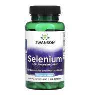 ของแท้ 100% Swanson Selenium 100mcg ซิลีเนียม (ดูดซึมดีที่สุด) 200 capsules