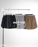 URTHE - กระโปรงผ้าร่ม เอวยืด มีกางเกงซับใน รุ่น ACTIVE SKIRT