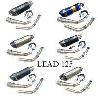 ชุดท่อ Honda Lead 125+ปลายท่อ Ak 14 นิ้วมีจุกลดเสียง