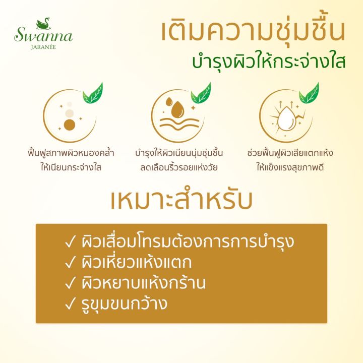 สบู่น้ำนมข้าว-swanna-jaranee-rice-milk-soap-สูตรเพิ่มความชุ่มชื้นและบำรุงผิวพรรณ-ฟิ้นฟูสภาพผิวหมองคล้ำ-เพิ่มความชุ่มชื้น-ฟื้นฟูผิวแห้งเสีย-เหมาะสำหรับผิวเสื่อมโทรมแห้งกร้าน