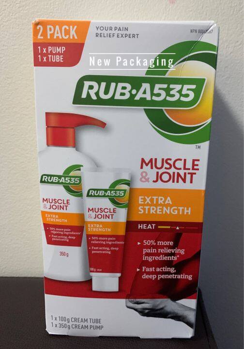 Rub A535 Muscle & Joint extra strength heat cream 350g/100g 21 pain