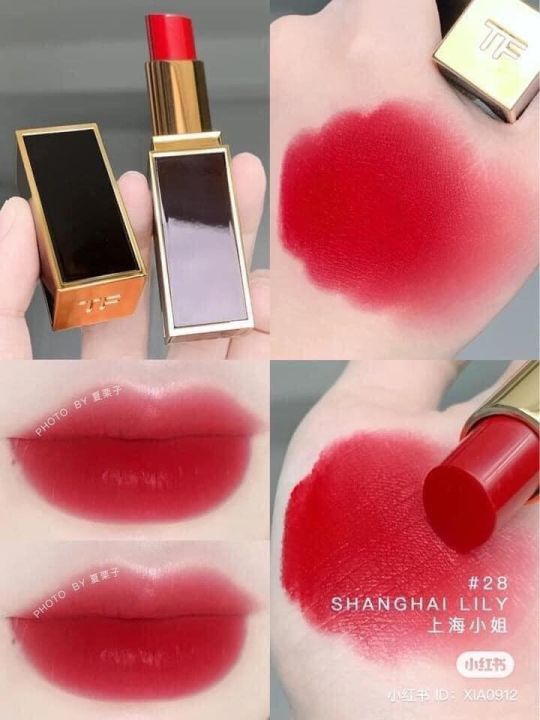 Son Tom Ford Lip Color Satin Matte Màu 28 Shanghai Lily# Ở ĐÂY SHOP CHỈ BÁN  HÀNG AUTHENTIC # 
