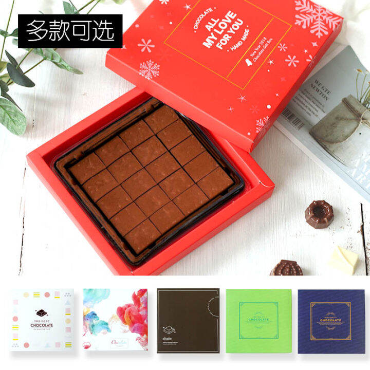 3 Color DIY Raw Chocolate Packing Box 9 Grid Single Grid Plastic Inner