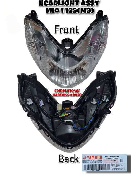 Headlight assembly/Mio i 125 /125s with wire and bulb