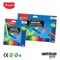 ดินสอสี​ MAPED​ รุ่น​ INFINITY COLORPEPS  จำนวน​ 12​ สี​ CO/861600​ และ​ จำนวน​ 24​ สี​ CO/861601