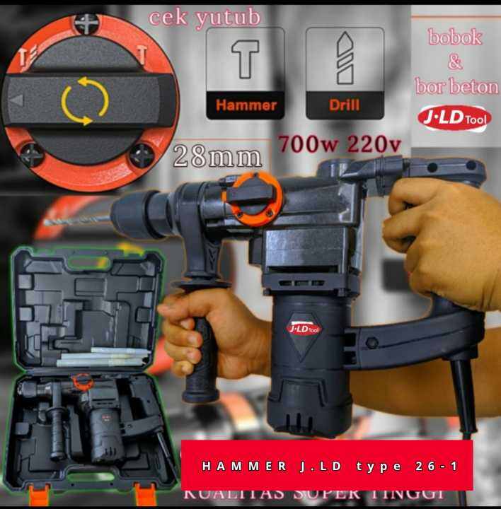 Mesin Bor ROTARY JLD J26-1 Bobok Beton Tembok Hammer Drill Diatas ...